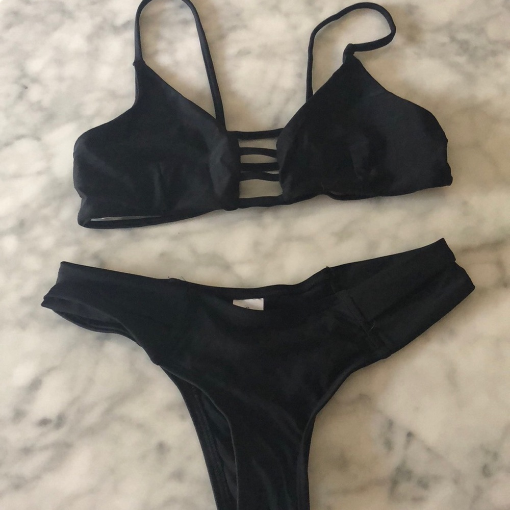 Black Caged-In Bikini